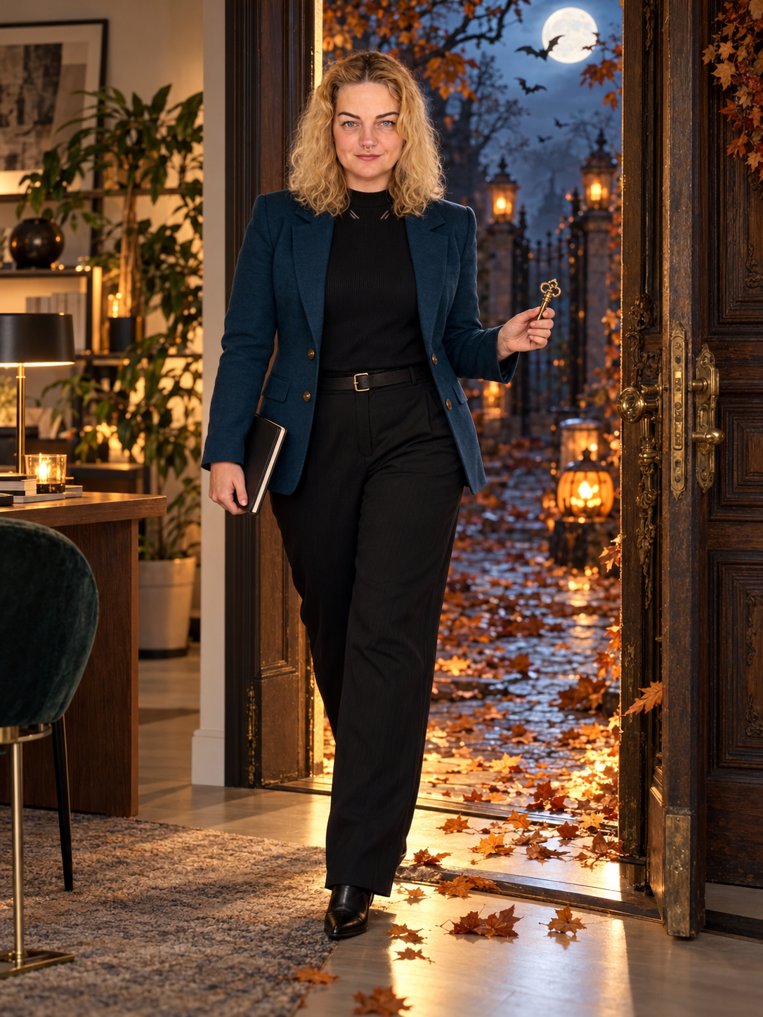 Durch die Halloween-Zaubertür
